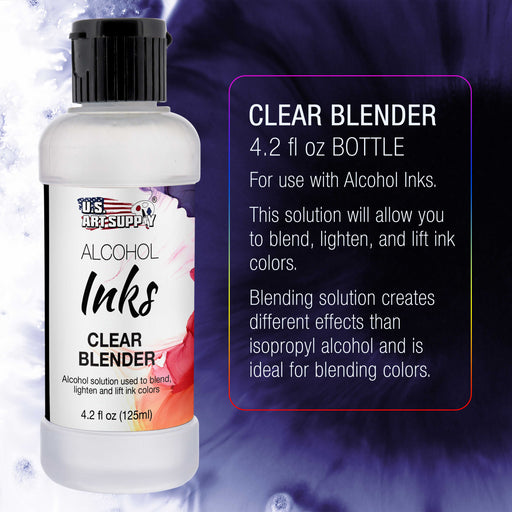 Alcohol Ink Color Blender Solution, Large 4.2 Ounce Bottle - Alcohol-Based Dye Paint Blending Mixing Solution to Lighten, Blend Dilute