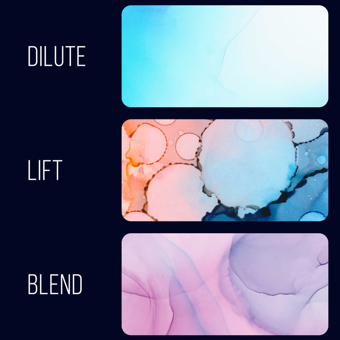 Alcohol Ink Color Blender Solution, Large 4.2 Ounce Bottle - Alcohol-Based Dye Paint Blending Mixing Solution to Lighten, Blend Dilute