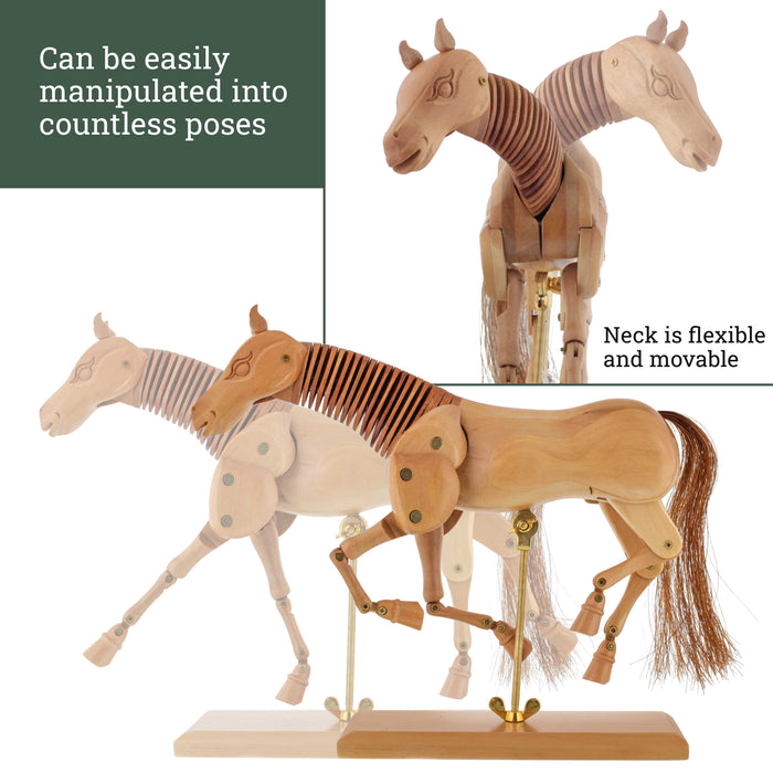 Wooden Horse Artist Drawing Manikin Articulated Mannequin (8" Horse)