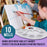 U.S. Art Supply 10-Well Plastic Artist Painting Palette - Paint Color Mixing Tray - Kids, Students, Fun Parties - Brush Mix Acrylic, Oil, Watercolor