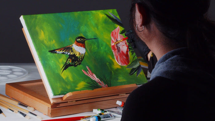 How-to-Paint A Hummingbird Using Acrylic