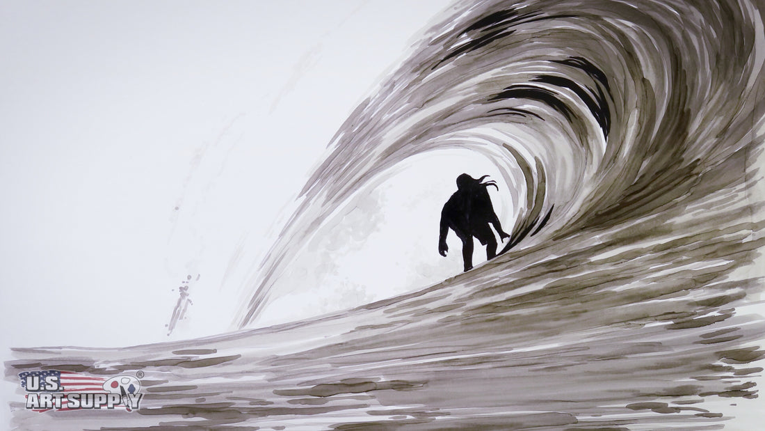 How-to-Draw Waves Using Markers