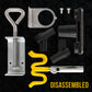 Universal Clamp-On 4-Airbrush Holder - Airbrush Accessories & Supplies for Garage or Workspace