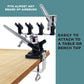 Universal Clamp-On 6-Airbrush Holder - Airbrush Accessories & Supplies for Garage or Workspace