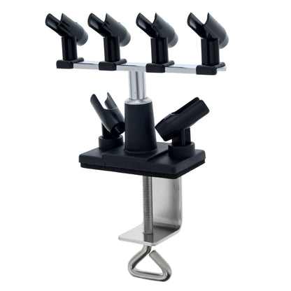 Universal Clamp-On 6-Airbrush Holder - Airbrush Accessories & Supplies for Garage or Workspace