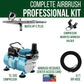 High Performance Plus HP-C Plus Airbrush Kit with Cool Runner II Dual Fan Air Compressor System Kit