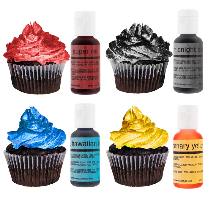 Master Airbrush Cake Airbrush Decorating Kit with Compressor Dual Fan - Gravity Feed Air Brush for Cake Decoration & 12-Color Edible Air Brush Paint for Cakes, Cookies & Cupcakes, Hose, How to Manual