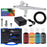 Cake Decorating Airbrushing System Kit with 4 Chefmaster Food Colors, Gravity Feed Dual-Action Airbrush, Air Compressor, Hose, How-To-Airbrush Guide