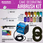 Cake Airbrush Decorating Kit with 3 Airbrushes, Compressor, and 12 Food Colors - Air Brush for Cake Decoration & Cookie Airbrush Kit