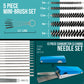 Cleaning Kit with Cleaning Pot & Solution - Airbrush Cleaner Tools for All Air brush Models