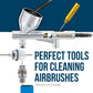 Cleaning Kit with Cleaning Pot & Solution - Airbrush Cleaner Tools for All Air brush Models