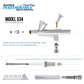 Multi-Purpose Airbrush Decorating Kit with Dual-Action Air Brush (G34), Multi-Purpose Mini Air Compressor, Hose, Storage Case