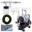 HI-FLOW All-Purpose Precision Dual-Action Siphon Feed Airbrush Set with Twin Cylinder Piston Airbrush Compressor with Air Storage Tank