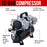 6 Master Performance Model S58 Multi-Purpose Precision Dual-Action Siphon Feed Airbrushes with 4 Cylinder Piston Air Compressor with Air Storage Tank
