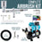 Master Airbrush SB88 Pro System - Dual-Action Side Feed Airbrush, Tank Compressor, 3 Nozzle Sets (0.3, 0.5, 0.8mm), 1/2oz Gravity Cup, How To Guide - Spray Auto, Hobby