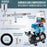 Master Airbrush SB88 Pro System - Dual-Action Side Feed Airbrush, Tank Compressor, 3 Nozzle Sets (0.3, 0.5, 0.8mm), 1/2oz Gravity Cup, How To Guide