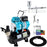 Master Airbrush SB88 Pro System - Dual-Action Side Feed Airbrush, Tank Compressor, 3 Nozzle Sets (0.3, 0.5, 0.8mm), 1/2oz Gravity Cup, How To Guide - Spray Auto, Hobby