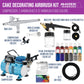 Cool Runner II Airbrush Cake Decorating Kit with Dual Fan Air Compressor, 2 Airbrushes, 12 Color Chefmaster Food Coloring Set