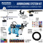Cool Runner II Airbrush Kit with Dual Fan Air Compressor, 3 Airbrushes, 6 Color Acrylic Paint Set, Cleaning Brushes & How-To Air