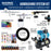 Master Airbrush Cool Runner II Airbrush Kit with Dual Fan Air Compressor, 3 Liter Air Storage Tank, 3 Airbrushes, 6 Color Acrylic Paint Set, Brushes & How-To Air Brush Manual, Gravity & Siphon Feed