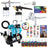 Master Airbrush Multi-Purpose Airbrushing System with 3 Airbrushes, 6 U.S. Art Supply Primary Acrylic Paint Colors, Cool Running Air Compressor