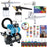 Master Airbrush Cool Runner II Airbrush Kit with Dual Fan Air Compressor, 3 Liter Air Storage Tank, 3 Airbrushes, 6 Color Acrylic Paint Set, Brushes & How-To Air Brush Manual, Gravity & Siphon Feed