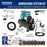 Master Airbrush 1/4 HP Twin Cylinder Airbrush Kit with Cool Running Air Compressor, 3 Liter Air Storage Tank, 3 Airbrushes, 6 Color Acrylic Paint Set, Air Hose, Brushes & How-To Air Brush Manual