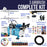 Cool Runner II Dual Fan Air Compressor Airbrushing System with 3 Airbrushes - 6 Primary Opaque Colors Acrylic Paint - How To Guide