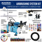 Cool Runner II with Air Compressor Dual Fan, 3 Airbrushes, 6 Color Acrylic Paint Set, Hose, Brushes & Learning Guide Manual for