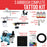 Cool Runner II Dual Fan Air Compressor Custom Body Art Airbrushing System with 3 Airbrush Sets, 3 Color Temp Tattoo Paint Set, 100 Stencils