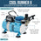 Cool Runner II Airbrush Kit with Dual Fan Air Compressor, 8 Color Water-Based Face & Body Art Paint Set, Pro Gravity Airbrush &