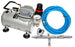 Iwata Eclipse HP CS Airbrush Set with a 1/5 hp Dual Fan Air Compressor System Kit, 0.35mm tip, 6ft Hose, Holder, How-To Guide