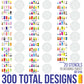 Airbrush Nail Stencils - Nail Art Stencils Series #16: 260 Unique Designs from 20 Individual Templates