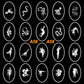 Airbrush Tattoo Stencil Set 58 Book of 20 Dinosaur & Reptiles