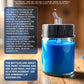 10 Pack of TB-002 3/4 oz Glass Jar Bottles with 30 degree Down Angle Adaptor Lid Assembly - Dual-Action Siphon