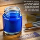 10 Pack of TB-002 3/4 oz Glass Jar Bottles with 30 degree Down Angle Adaptor Lid Assembly - Dual-Action Siphon