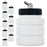 10 Pack Master Airbrush TB-005, 2.7oz Plastic Jar Bottles with 60Â­ Down Angle Adaptor Lid Assembly, Single-Action Siphon