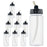 10 Pack Master Airbrush TB-008, 2.7oz Plastic Jar Bottles with 30° degrees Down Angle Adaptor Lid Assembly, Single-Action Siphon