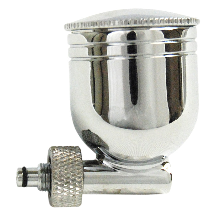 7cc Metal Side Bowl Gravity Cup with Lid that Threads onto Side-Feed Airbrushes