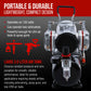 TC-828 Airbrush Compressor with Tank- 1/4 HP Twin Cylinder, 3L Air Tank, 46L/Min Flow, Dual Air Brush Support, True Diaphragm
