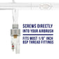 In-Line Mini Air Filter Water Trap - 1/8" BSP Threads - Airbrush Moisture Trap & Air Compressor Accessory (Connects directly onto airbrushes and