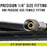 Premium 6 Foot Nylon Braided Airbrush Hose - Standard 1/8" and Non-Standard 1/4" BSP Adapter Fitting Connectors (Please note one end is 1/4" fitting