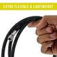 Premium 6 Foot Nylon Braided Airbrush Hose - Standard 1/8" and Non-Standard 1/4" BSP Adapter Fitting Connectors (Please note one end is 1/4" fitting