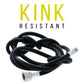 Premium 6 Foot Nylon Braided Airbrush Hose - Standard 1/8" and Non-Standard 1/4" BSP Adapter Fitting Connectors (Please note one end is 1/4" fitting