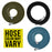 Premium 10 Foot Nylon Braided Airbrush Hose - 1/8" BSP Air Brush Adapter Fitting Connectors on Both Ends (Hose color may vary)