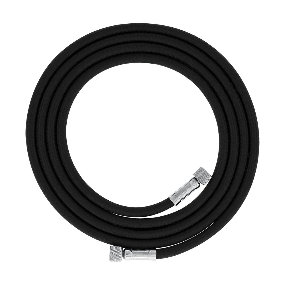 Premium 10 Foot Nylon Braided Airbrush Hose - 1/8" BSP Air Brush Adapter Fitting Connectors on Both Ends (Hose color may vary)