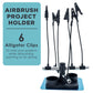 Almighty Clips Airbrush Project Holder with 6 Clips & Flexible Rods