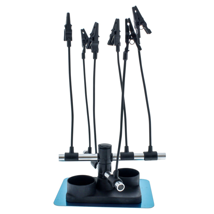 Almighty Clips Airbrush Project Holder with 6 Clips, Adjustable Flexible Rods and a Magnetic Base