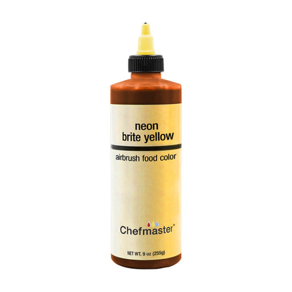 Neon Brite Yellow, Airbrush Cake Food Coloring, 9 fl oz.