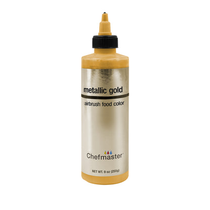 Metallic Gold, Airbrush Cake Food Coloring, 9 fl oz.